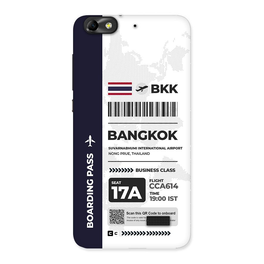International Boarding Pass Bangkok Back Case for Honor 4C