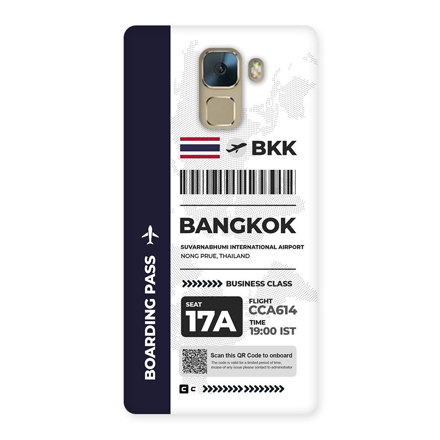 International Boarding Pass Bangkok Back Case for Honor 7
