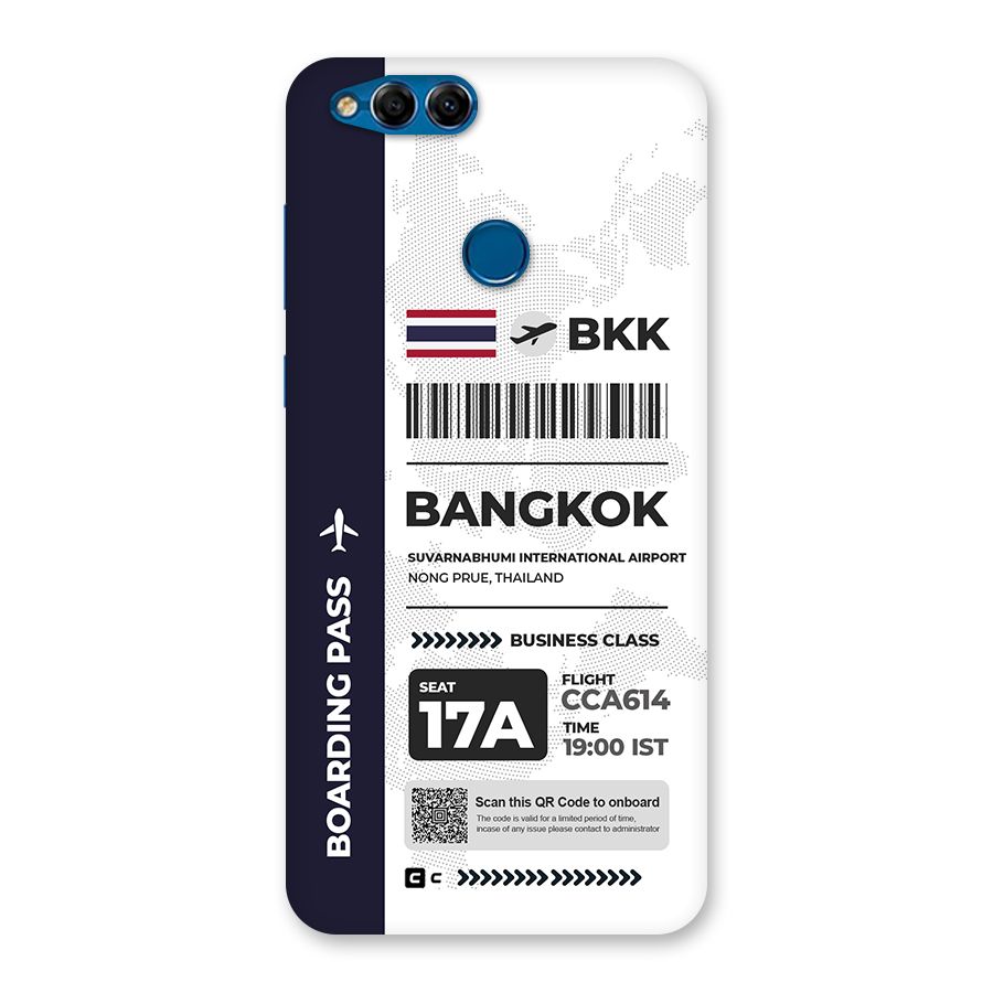 International Boarding Pass Bangkok Back Case for Honor 7X
