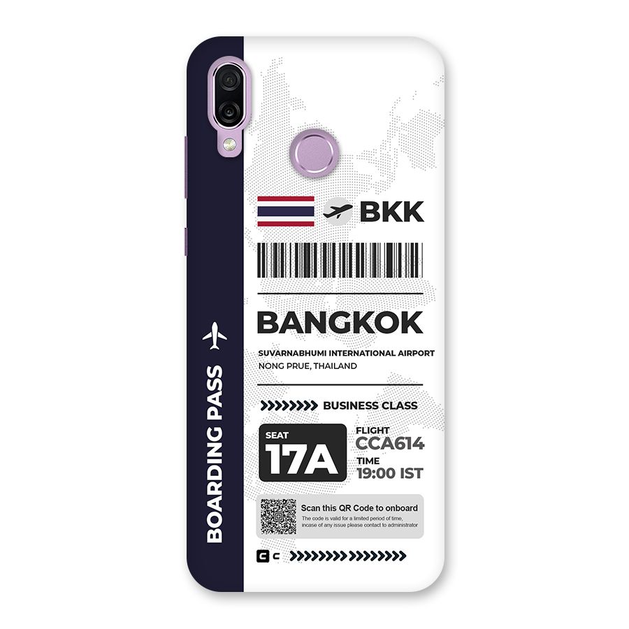 International Boarding Pass Bangkok Back Case for Honor Play