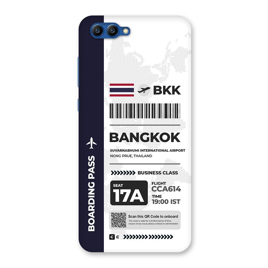 International Boarding Pass Bangkok Back Case for Honor View 10