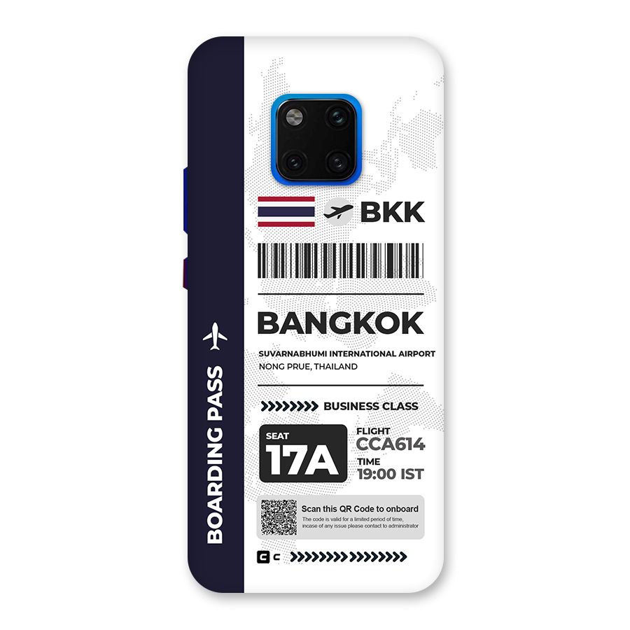 International Boarding Pass Bangkok Back Case for Huawei Mate 20 Pro