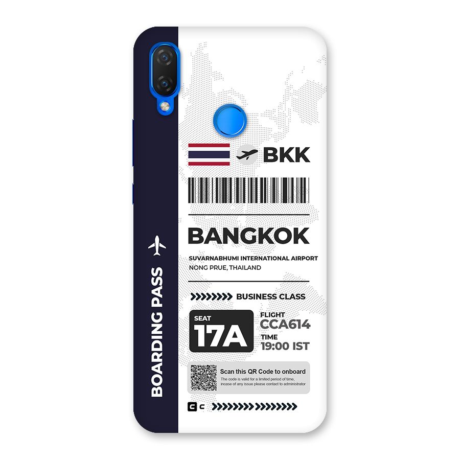 International Boarding Pass Bangkok Back Case for Huawei P Smart+