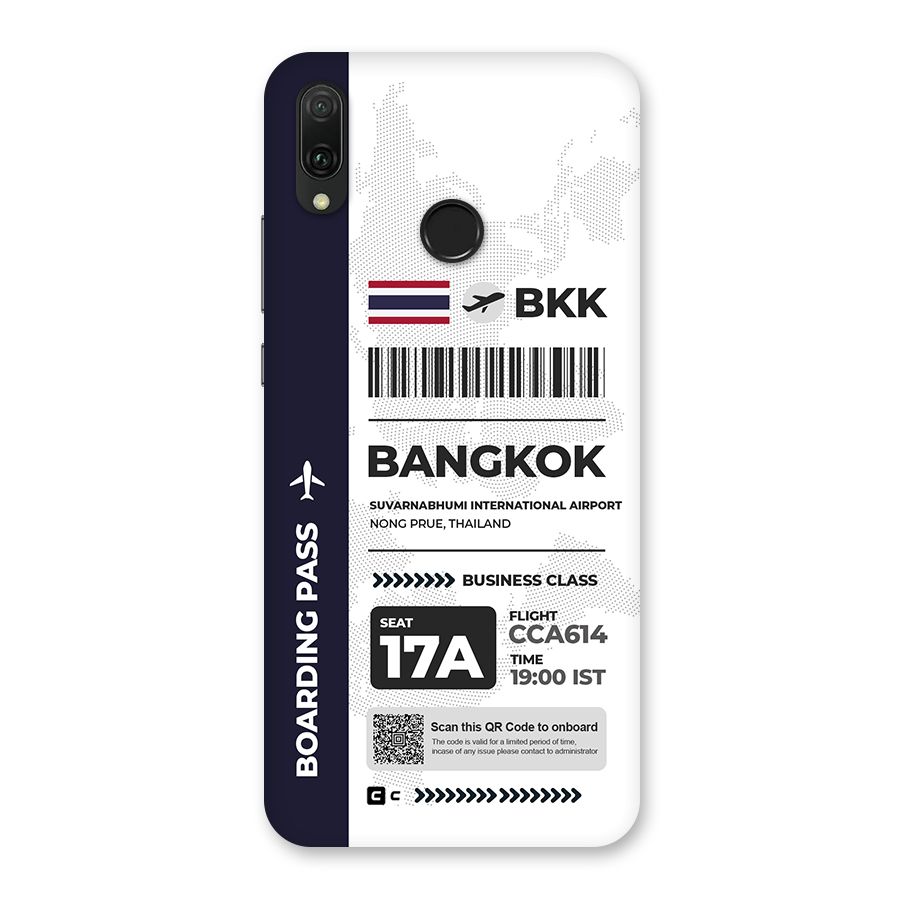 International Boarding Pass Bangkok Back Case for Huawei Y9 (2019)