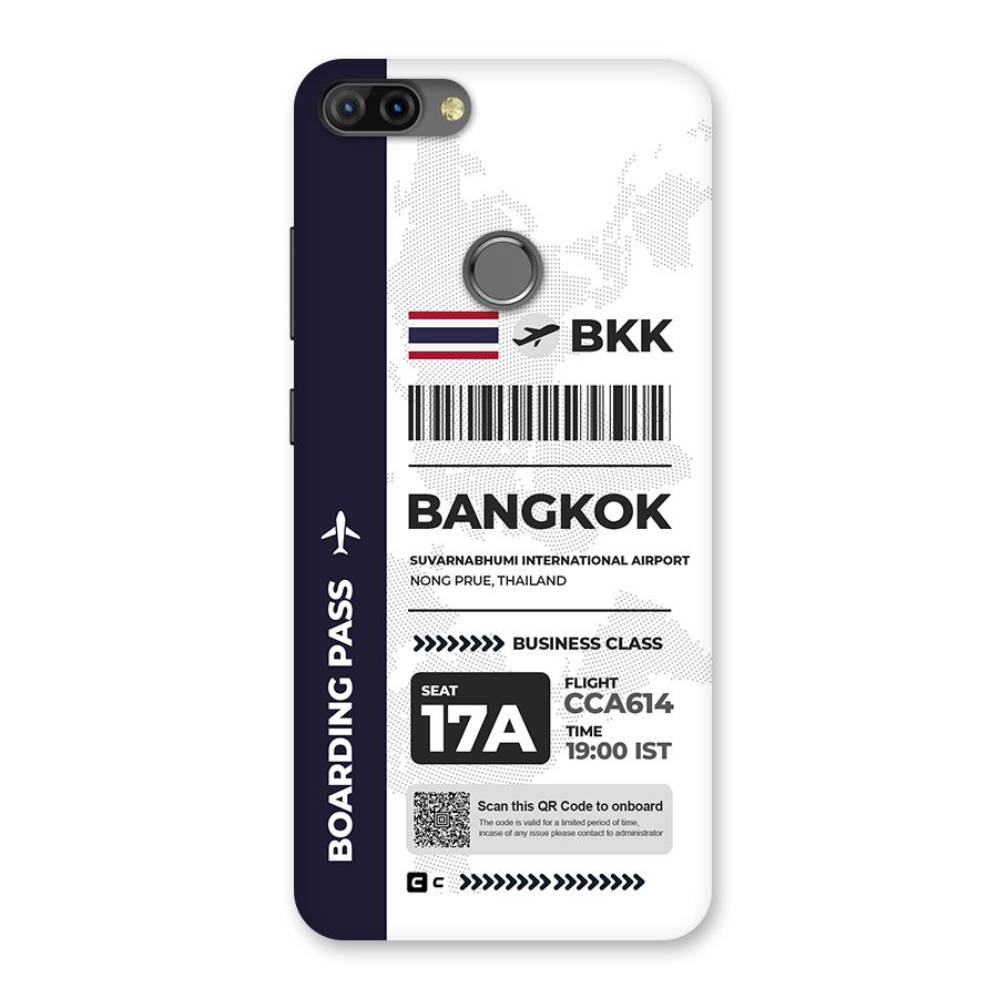 International Boarding Pass Bangkok Back Case for Infinix Hot 6 Pro