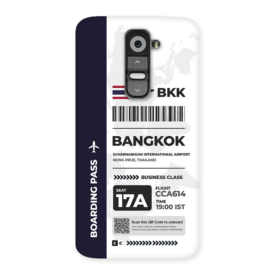 International Boarding Pass Bangkok Back Case for LG G2