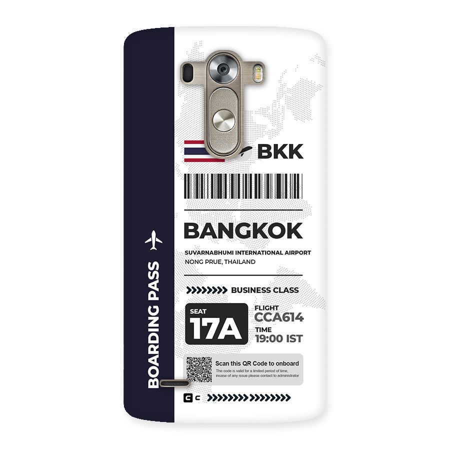 International Boarding Pass Bangkok Back Case for LG G3