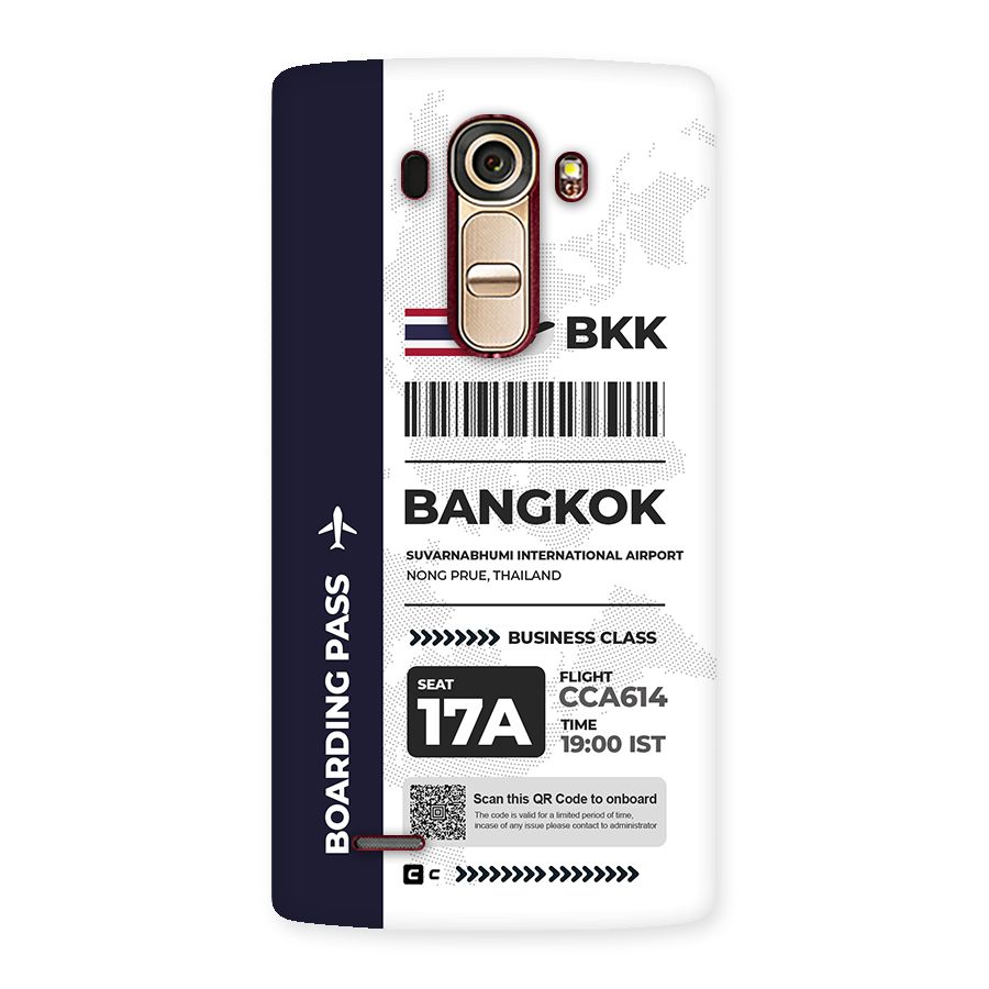 International Boarding Pass Bangkok Back Case for LG G4