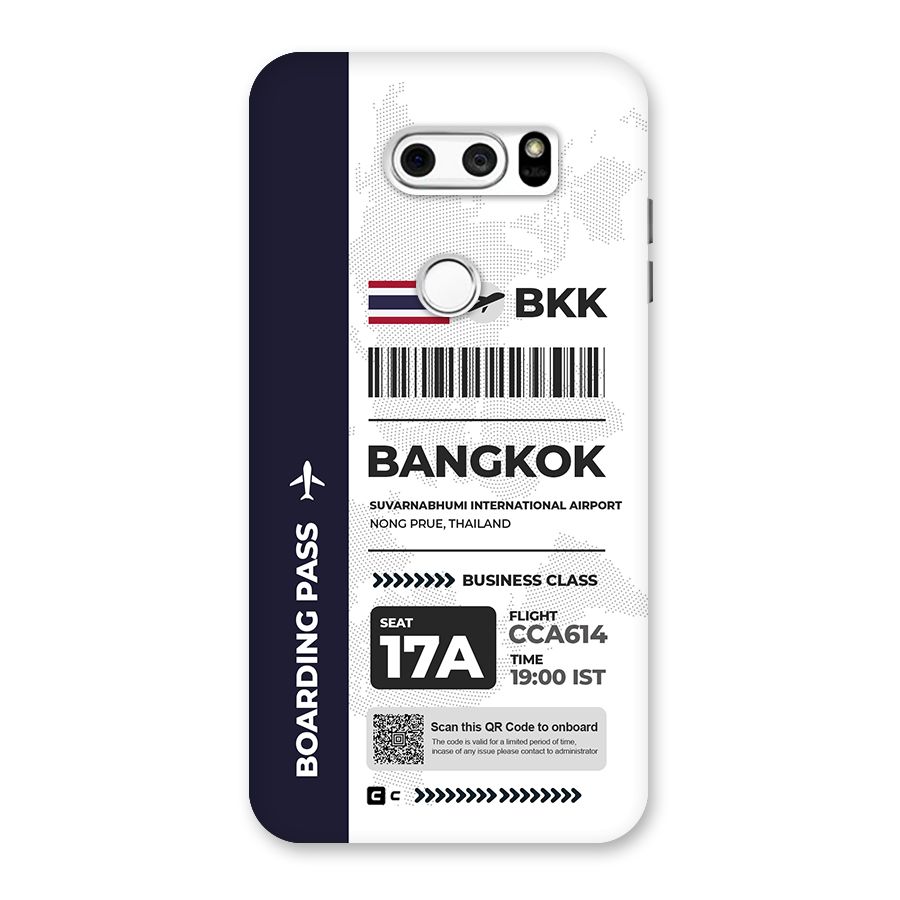 International Boarding Pass Bangkok Back Case for LG V30
