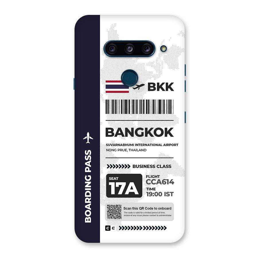 International Boarding Pass Bangkok Back Case for LG  V40 ThinQ