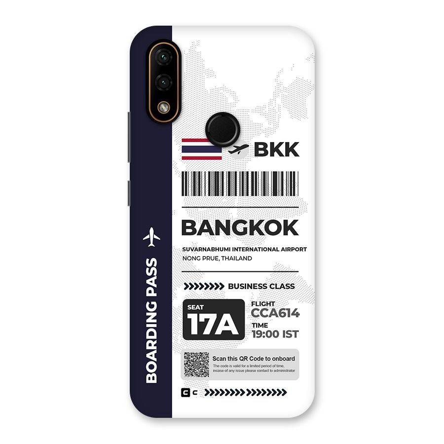 International Boarding Pass Bangkok Back Case for Lenovo A6 Note