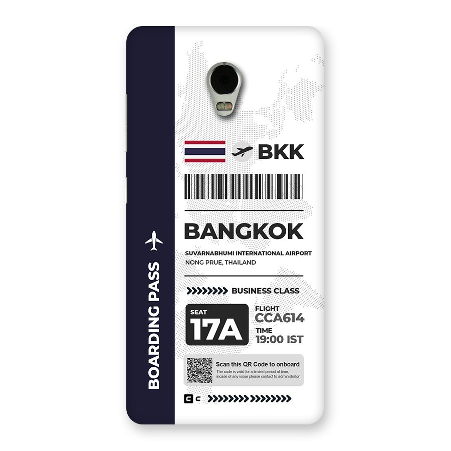 International Boarding Pass Bangkok Back Case for Lenovo Vibe P1