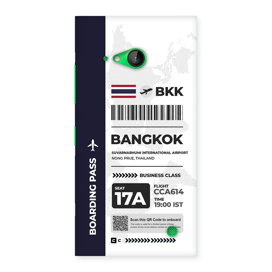 International Boarding Pass Bangkok Back Case for Lumia 730