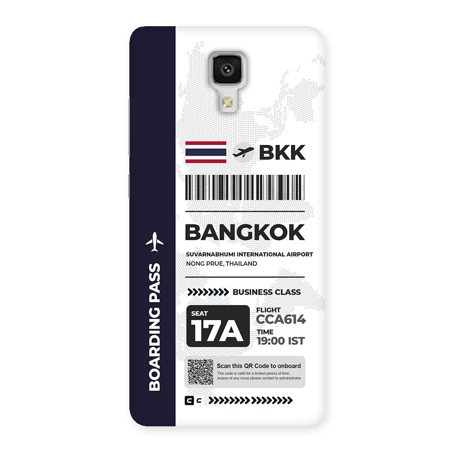 International Boarding Pass Bangkok Back Case for Mi4