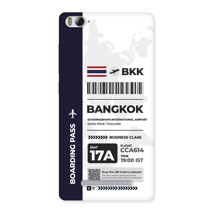 International Boarding Pass Bangkok Back Case for Mi4i
