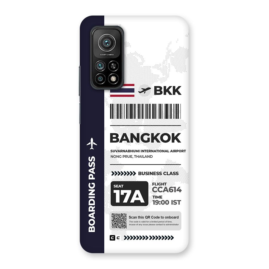 International Boarding Pass Bangkok Back Case for Mi 10T 5G
