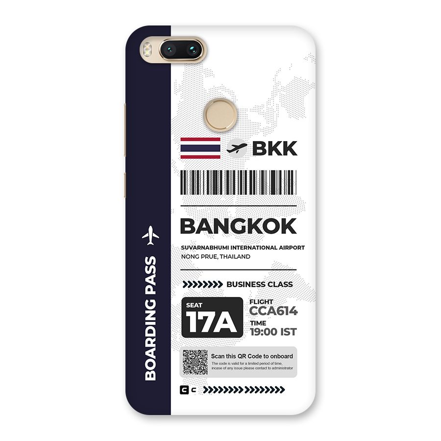 International Boarding Pass Bangkok Back Case for Mi A1