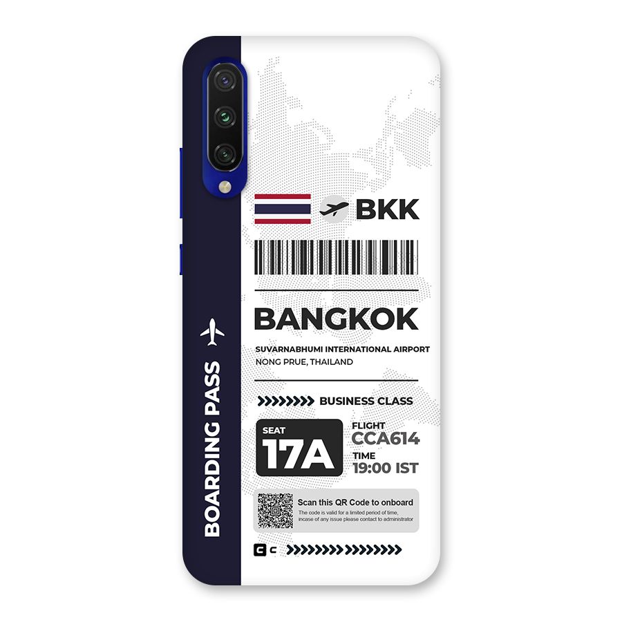 International Boarding Pass Bangkok Back Case for Mi A3