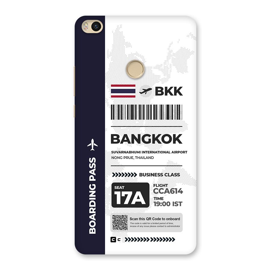 International Boarding Pass Bangkok Back Case for Mi Max 2