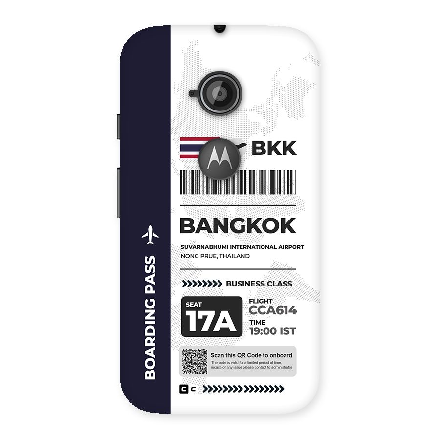 International Boarding Pass Bangkok Back Case for Moto E 2nd Gen