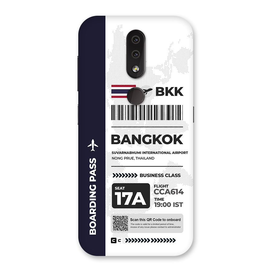 International Boarding Pass Bangkok Back Case for Nokia 4.2