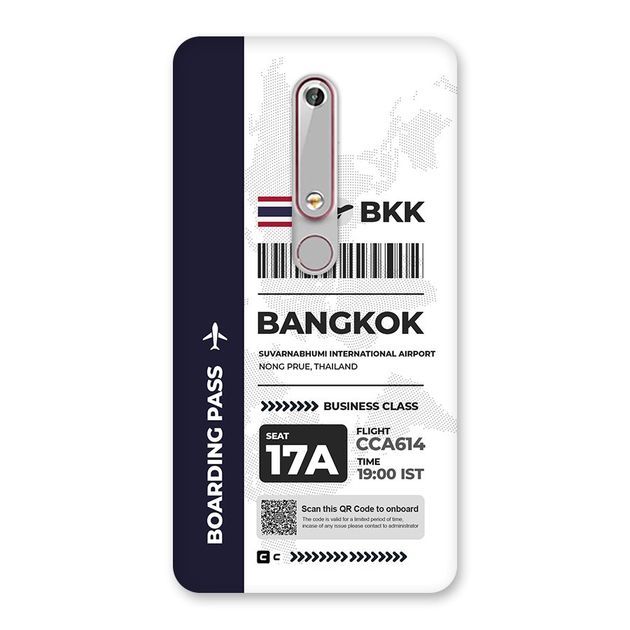 International Boarding Pass Bangkok Back Case for Nokia 6.1