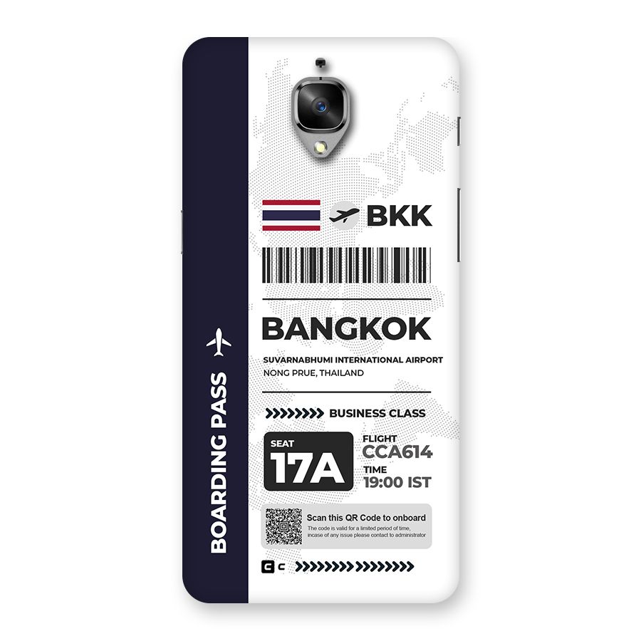 International Boarding Pass Bangkok Back Case for OnePlus 3