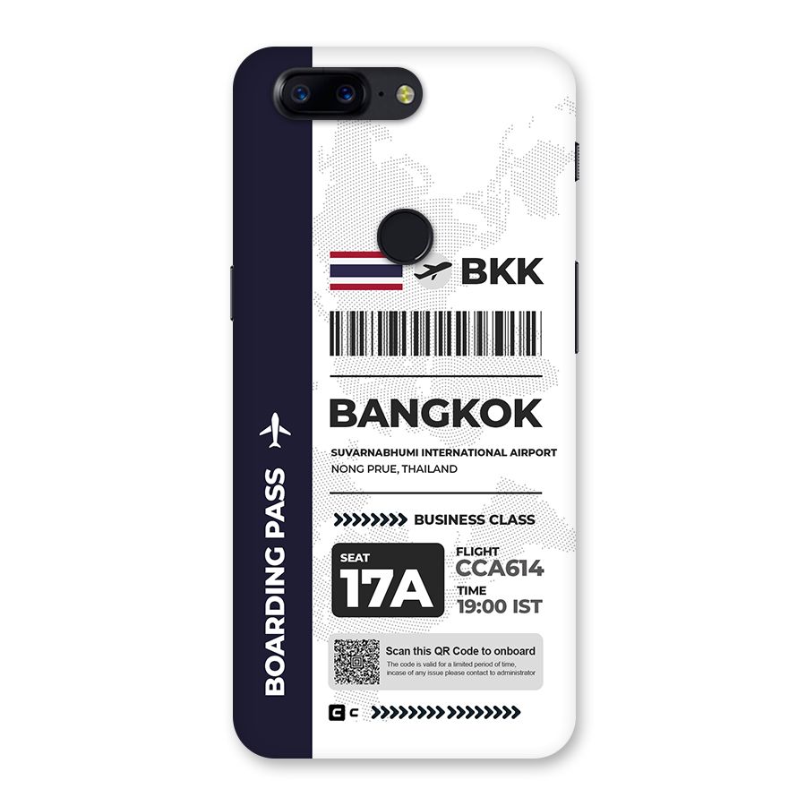 International Boarding Pass Bangkok Back Case for OnePlus 5T