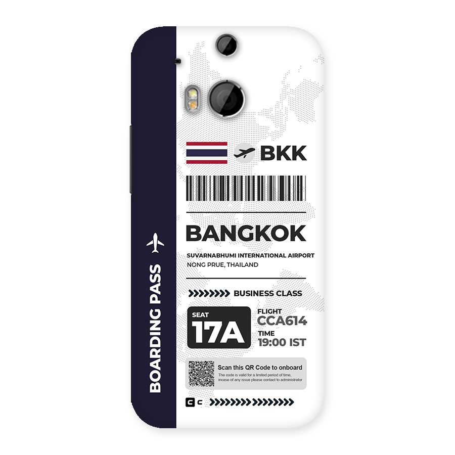 International Boarding Pass Bangkok Back Case for One M8