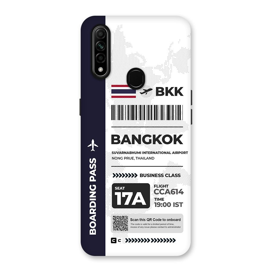 International Boarding Pass Bangkok Back Case for Oppo A31