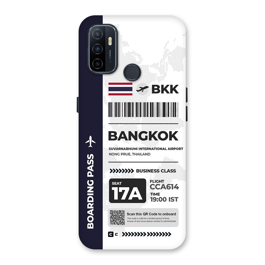 International Boarding Pass Bangkok Back Case for Oppo A32
