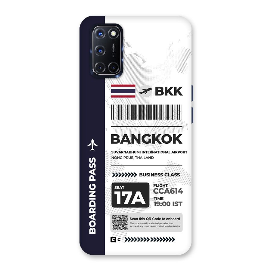 International Boarding Pass Bangkok Back Case for Oppo A52