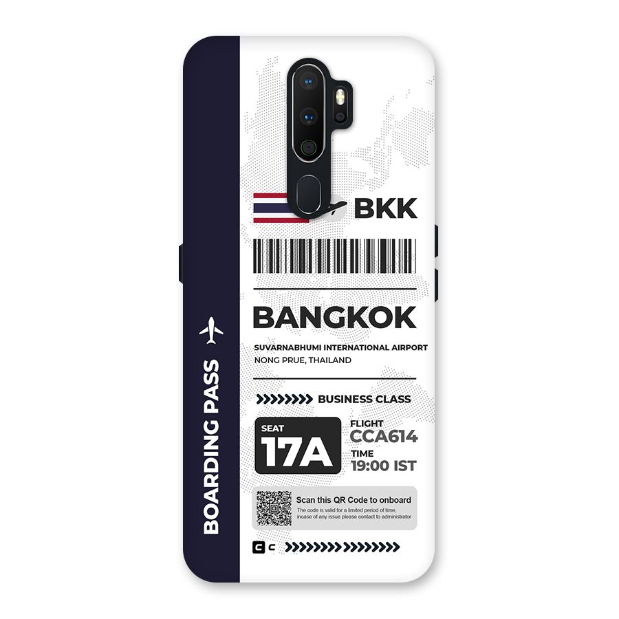 International Boarding Pass Bangkok Back Case for Oppo A5 (2020)