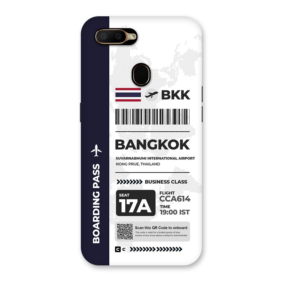 International Boarding Pass Bangkok Back Case for Oppo A5s