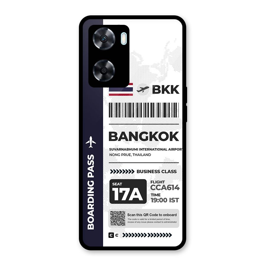 International Boarding Pass Bangkok Back Case for Oppo A77s