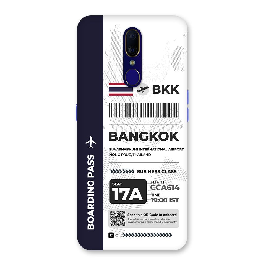 International Boarding Pass Bangkok Back Case for Oppo A9
