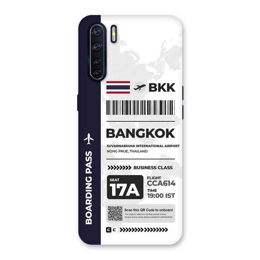 International Boarding Pass Bangkok Back Case for Oppo F15