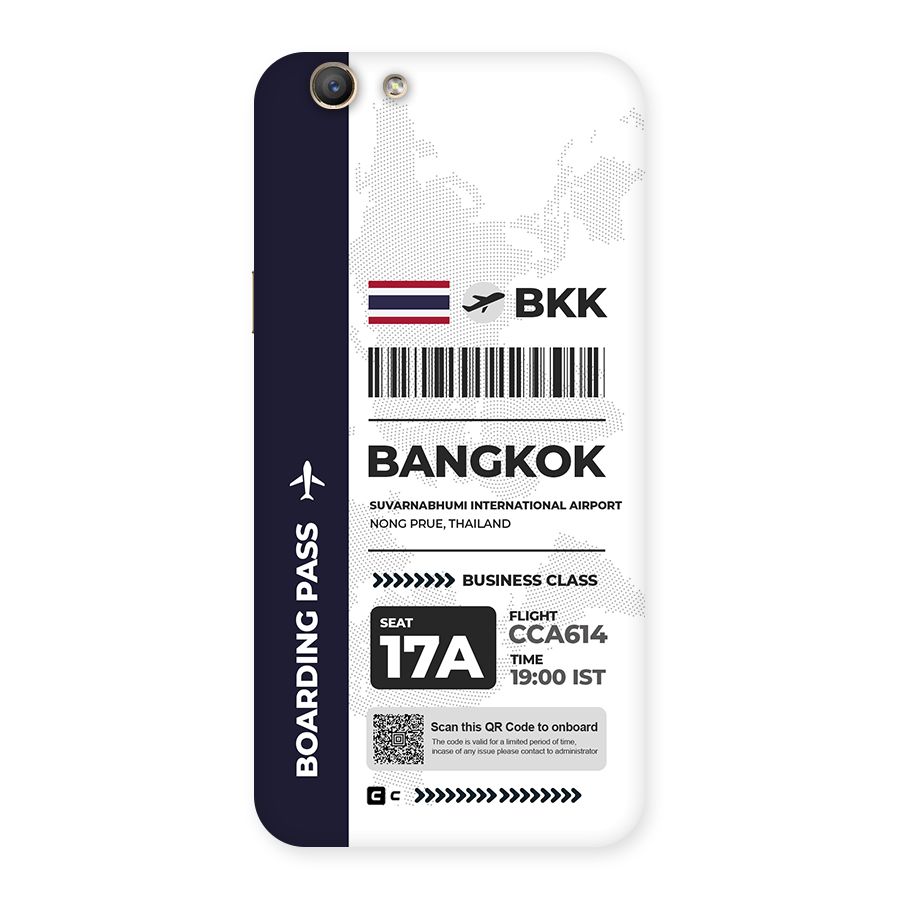 International Boarding Pass Bangkok Back Case for Oppo F1s
