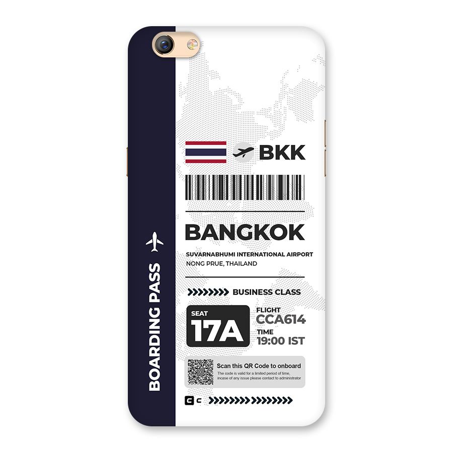 International Boarding Pass Bangkok Back Case for Oppo F3 Plus