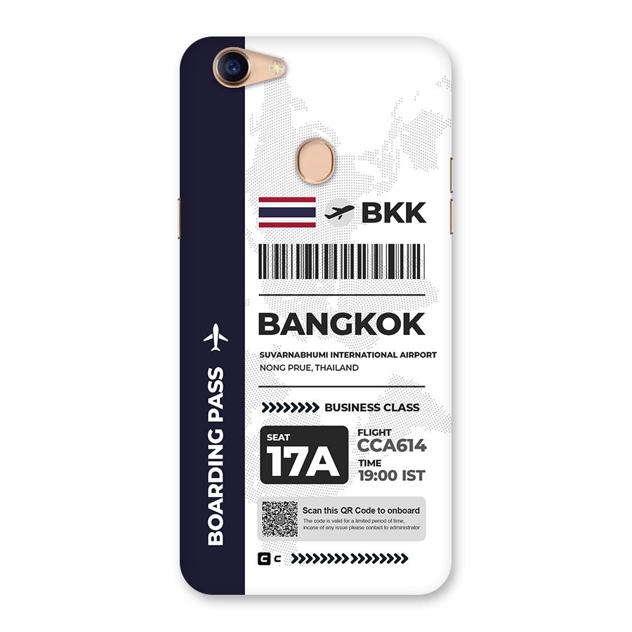 International Boarding Pass Bangkok Back Case for Oppo F5 Youth