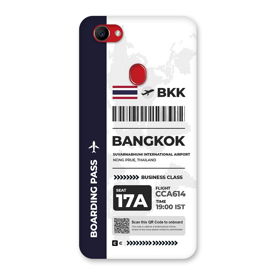 International Boarding Pass Bangkok Back Case for Oppo F7