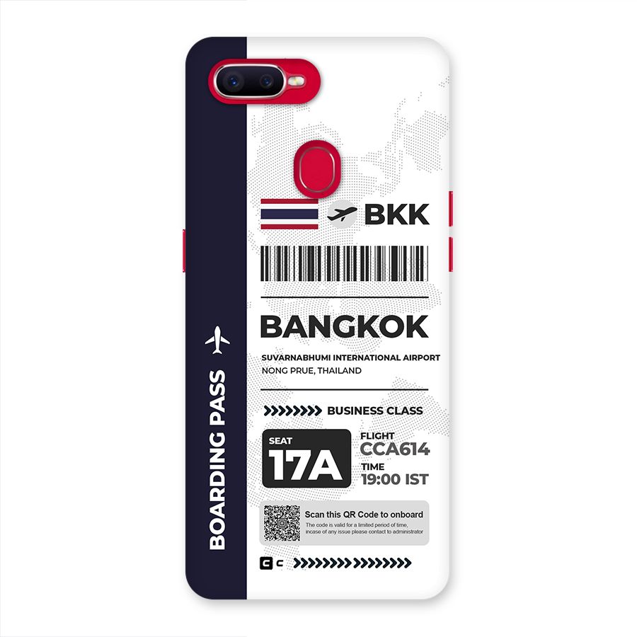 International Boarding Pass Bangkok Back Case for Oppo F9 Pro