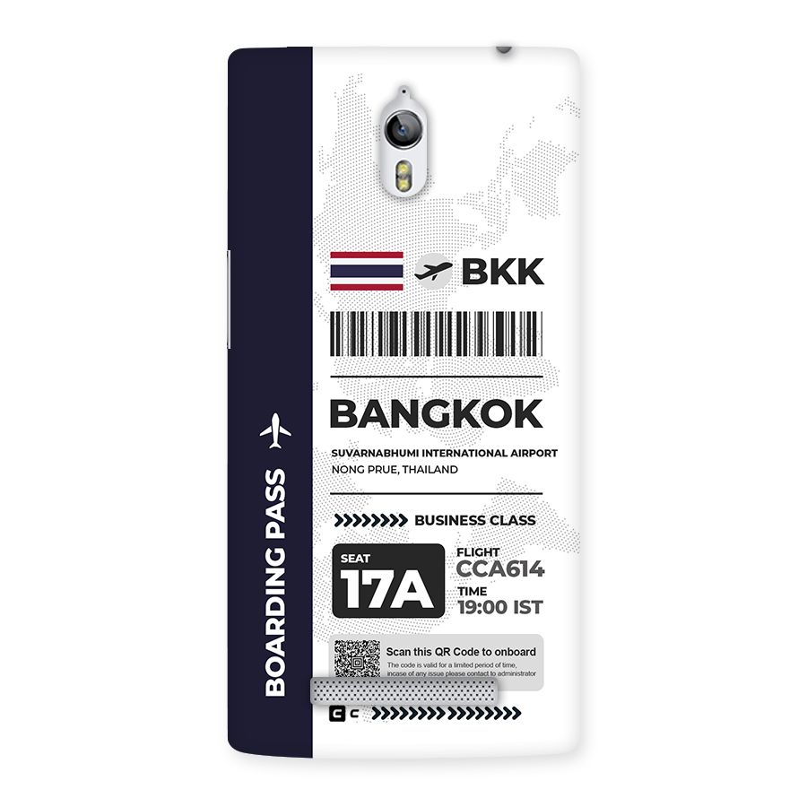 International Boarding Pass Bangkok Back Case for Oppo Find 7