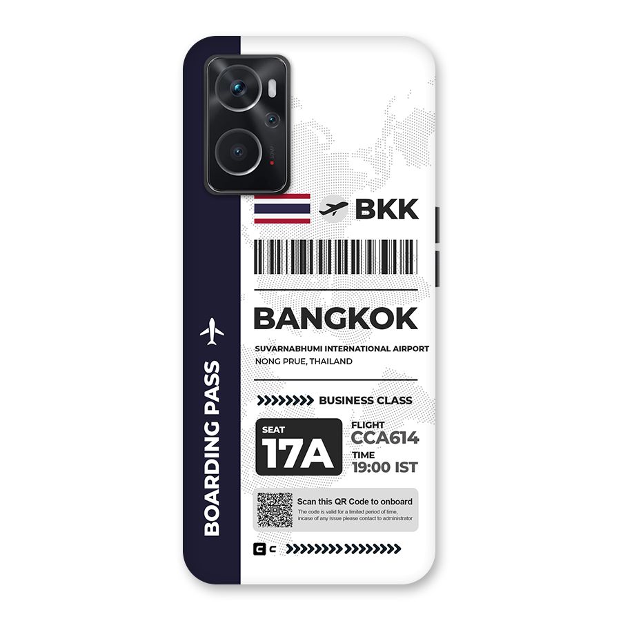 International Boarding Pass Bangkok Back Case for Oppo K10 4G