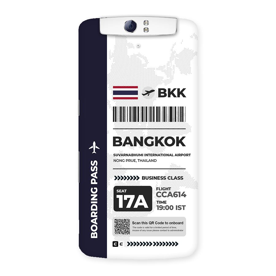 International Boarding Pass Bangkok Back Case for Oppo N1