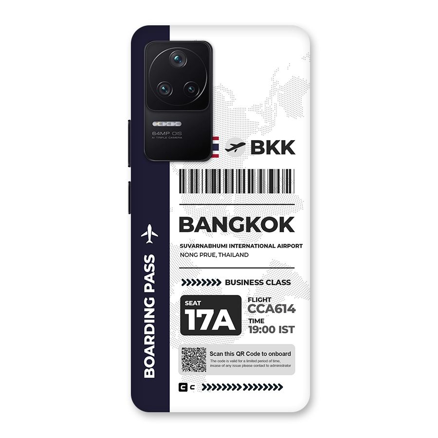 International Boarding Pass Bangkok Back Case for Poco F4 5G