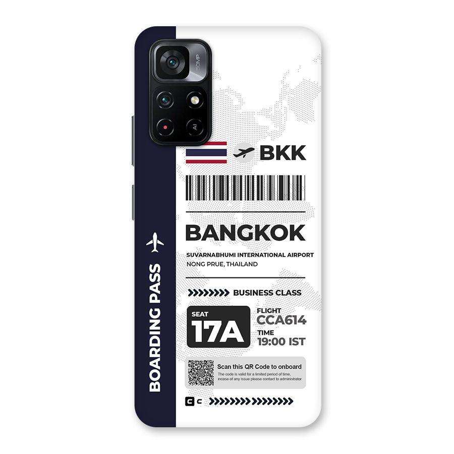 International Boarding Pass Bangkok Back Case for Poco M4 Pro 5G