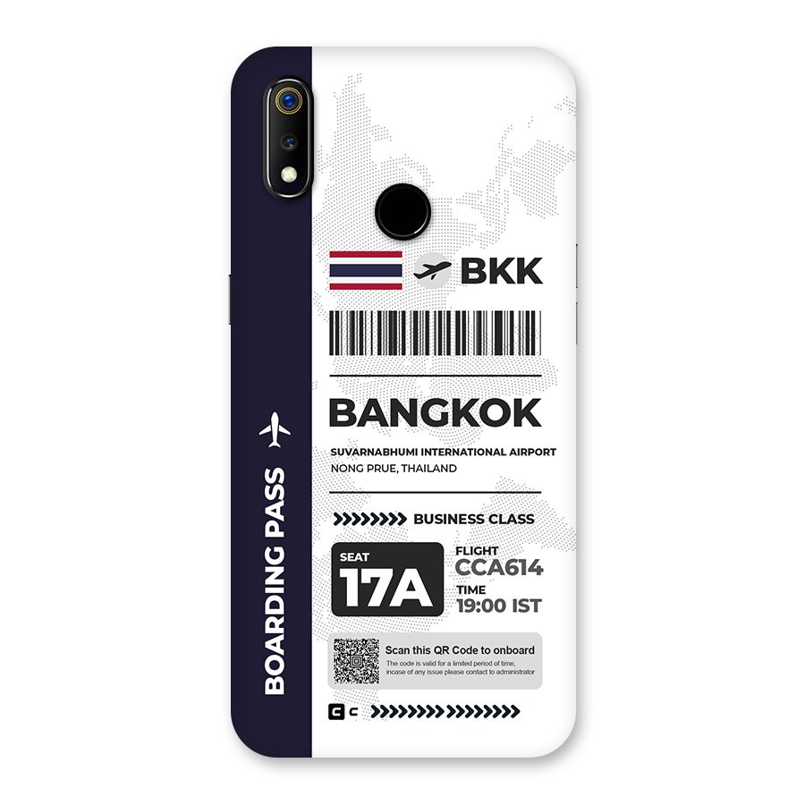 International Boarding Pass Bangkok Back Case for Realme 3