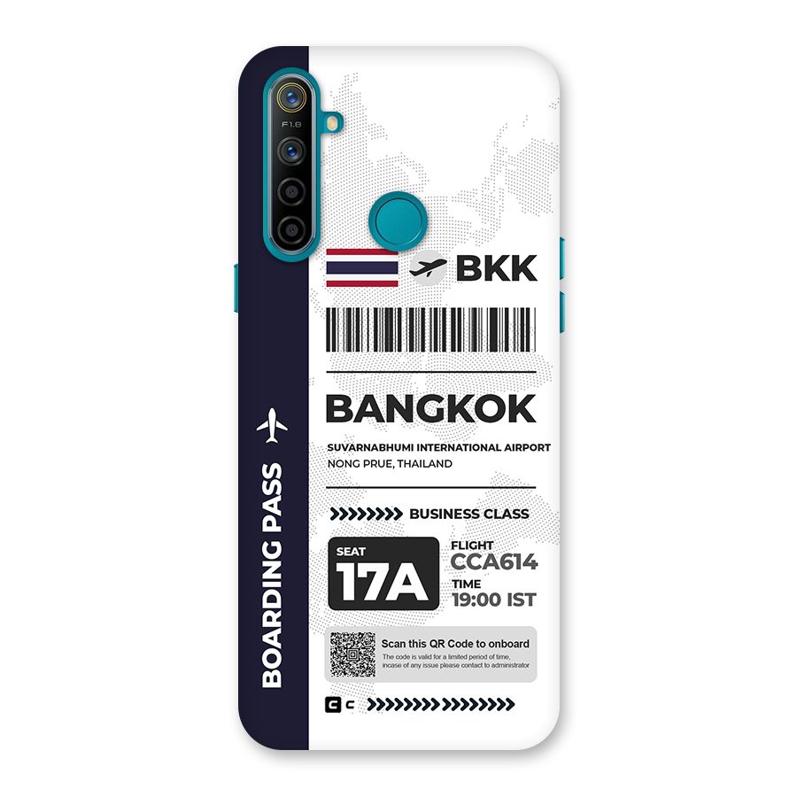 International Boarding Pass Bangkok Back Case for Realme 5i