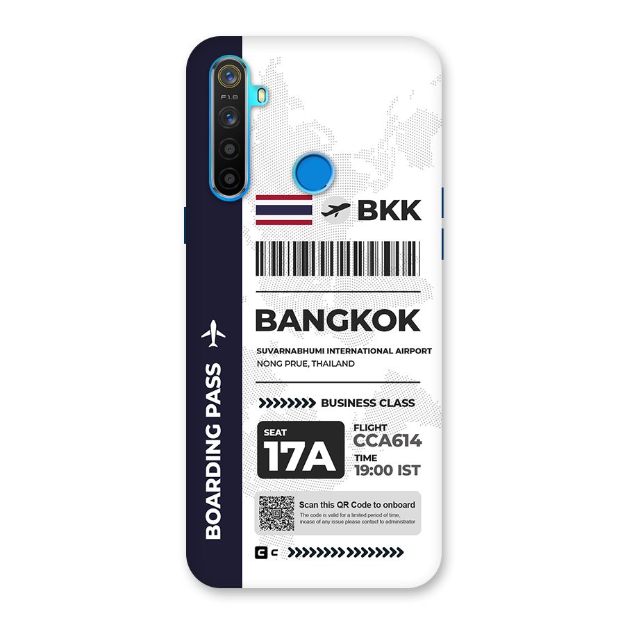 International Boarding Pass Bangkok Back Case for Realme 5s